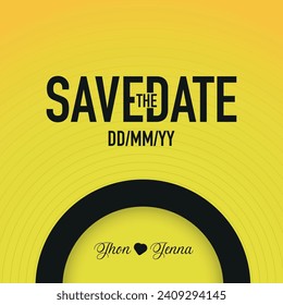 Save The Date Marketing Advert Label, Wedding Invitation, universe invite, rsvp modern card Design in little heart, space Vector elegant  template