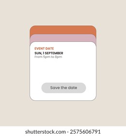 Save The Date Minimalist Modern Invitation Design