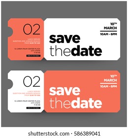 Save The Date Minimalist Modern Invitation Design