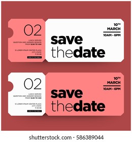 Save The Date Minimalist Modern Invitation Design