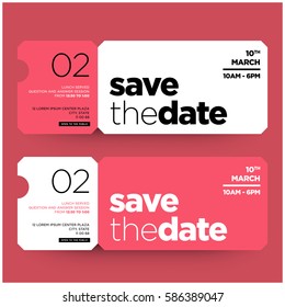 Save The Date Minimalist Modern Invitation Design