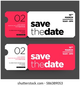 Save The Date Minimalist Modern Invitation Design