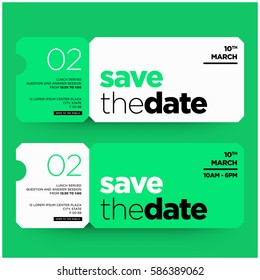Save The Date Minimalist Modern Invitation Design