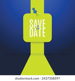 save the date Modern stamp message design. Save the date banner. Can be used for business, marketing and advertising.