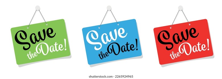 Save the date on door sign