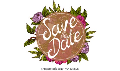 Save the date. Postcard template