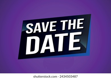 save the date poster banner graphic design icon logo sign symbol social media website coupon

