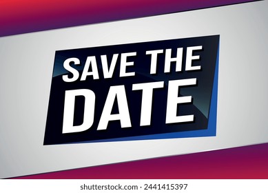 save the date poster banner graphic design icon logo sign symbol social media website coupon

