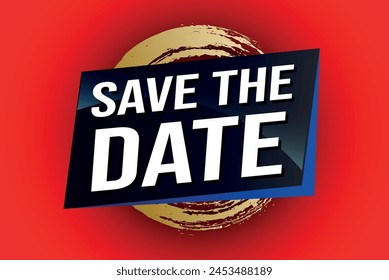 save the date poster banner graphic design icon logo sign symbol social media website coupon

