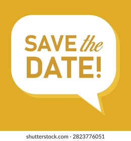 Save the date reminder illustration designed for wedding invitations event announcements celebrations appointment planning calendars special occasions and printable communication graphic resources