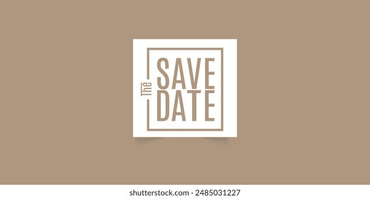 Save the date, Retro Save the date banner. colorful background Can be used for business, marketing and advertising.