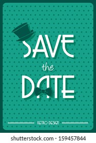 Save the Date retro poster