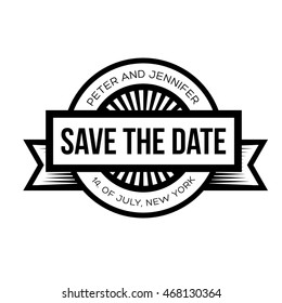 Save the Date - Retro Wedding Invitation