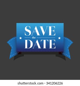 Save the date ribbon