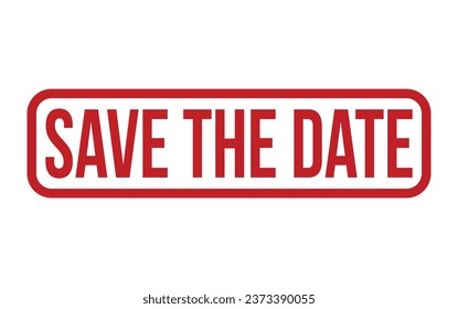 Save The Date Rubber Stamp Seal Vector