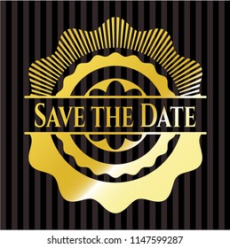 Save the Date shiny badge