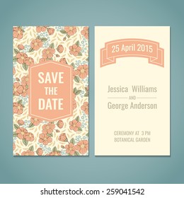 Save the date, shower, wedding, greeting card template.