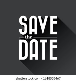 Save the Date sign invitation