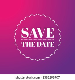 Save the Date sign lettering