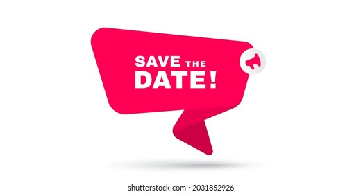 Save the date simple illustration