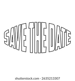 Save the date slogan t shirt vector illustration
