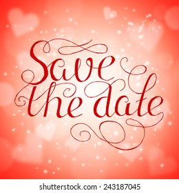 Save the Date. Template Wedding invitations or announcements