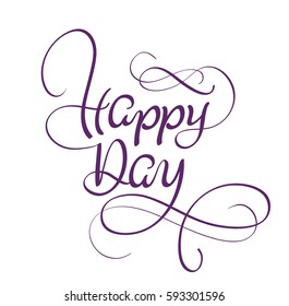 Save the date text on white background. Calligraphy lettering Vector illustration EPS10