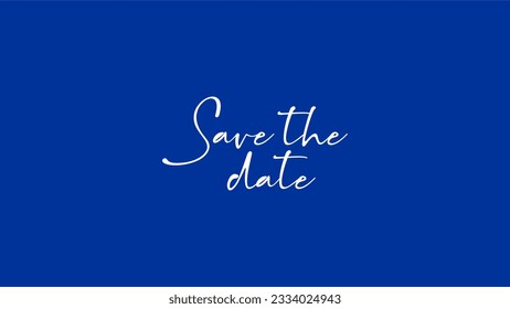 Save the Date text Style