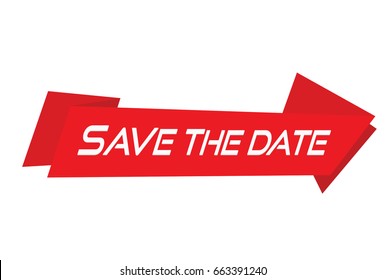 save the date vector banner