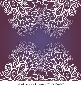 Save the date vector card design. Beautiful  wedding invitation with abstract floral lace background. 