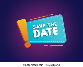 Save the date vector illustration