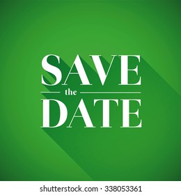 Save the date vector lettering