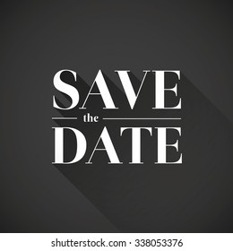 Save The Date Vector Lettering