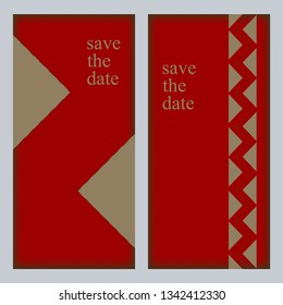 Save the date. Vector reminder templates