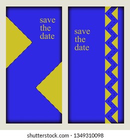 Save the date. Vector reminder templates