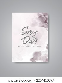 Guarda la fecha con fondo de color de agua. Diseñar para tu invitación.