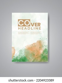 Save the date with watercolor background. Design for your invitation.