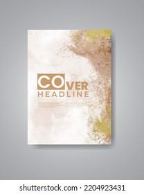 Save the date with watercolor background. Design for your invitation.