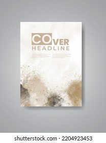 Save the date with watercolor background. Design for your invitation.