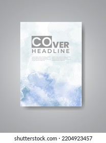 Save the date with watercolor background. Design for your invitation.