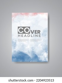 Save the date with watercolor background. Design for your invitation.