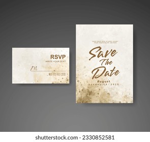 Guarda la fecha con fondo de color de agua. Diseñar para tu invitación.