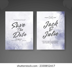 Guarda la fecha con fondo de color de agua. Diseñar para tu invitación.