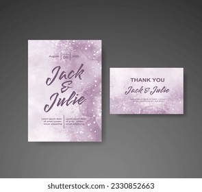 Save the date with watercolor background. Design for your invitation.