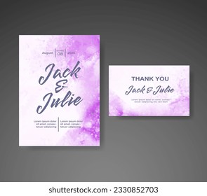 Save the date with watercolor background. Design for your invitation.