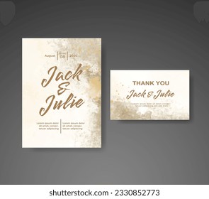 Save the date with watercolor background. Design for your invitation.
