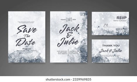 Guarda la fecha con fondo de color de agua. Diseñar para tu invitación.