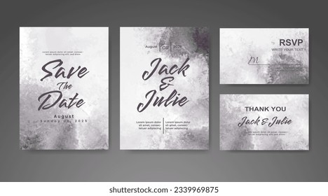 Speichern Sie das Datum mit Aquarellhintergrund. Design für Ihre Einladung.