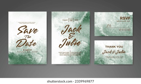 Save the date with watercolor background. Design for your invitation.