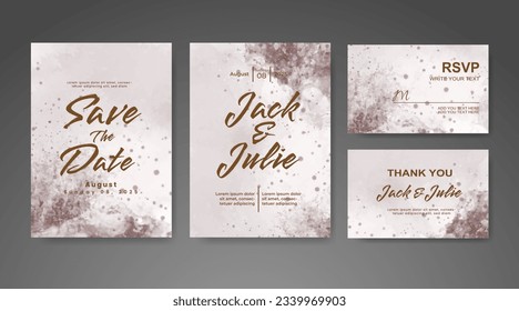 Guarda la fecha con fondo de color de agua. Diseñar para tu invitación.